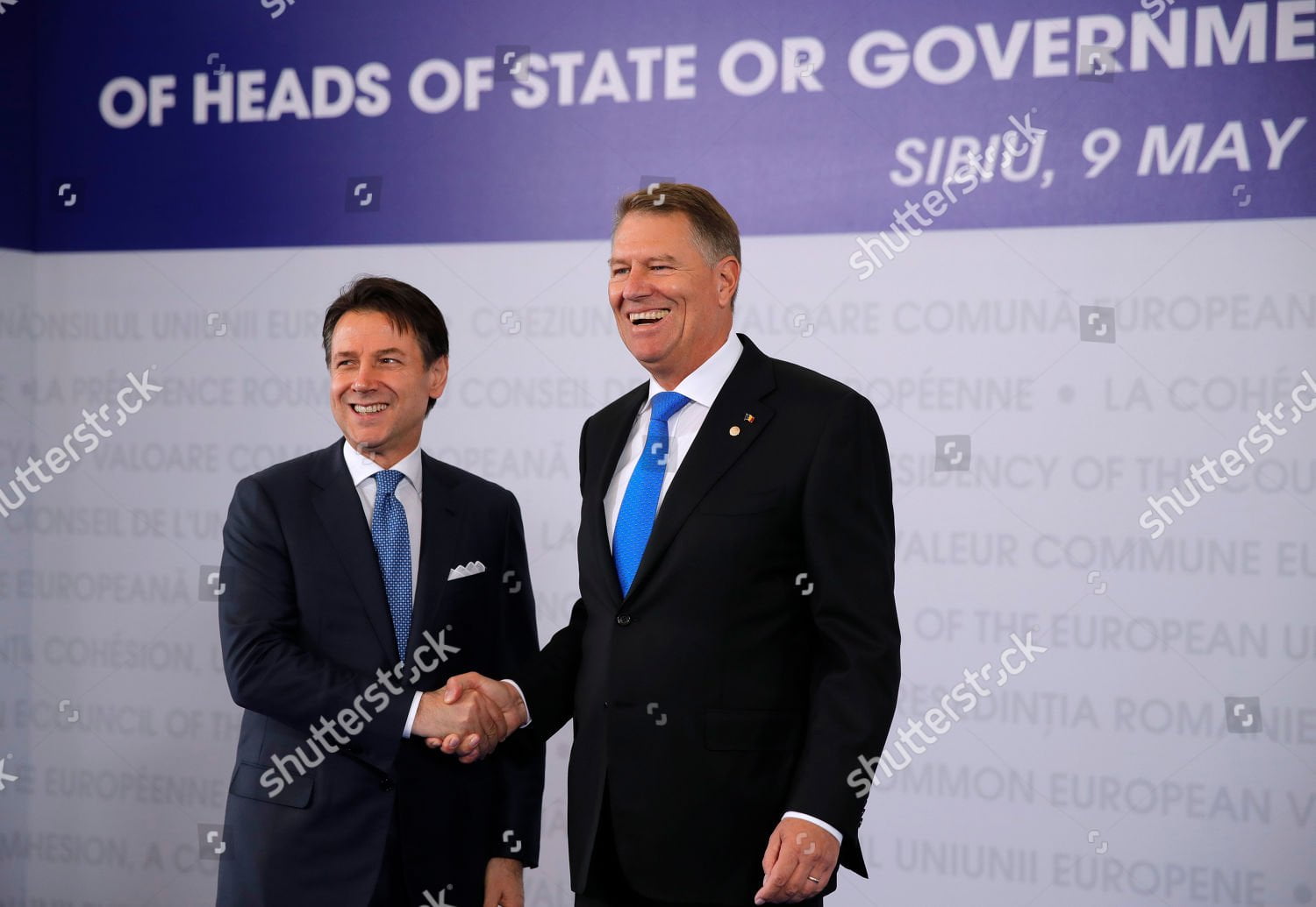 Presidente del consiglio Conte a Sibiu