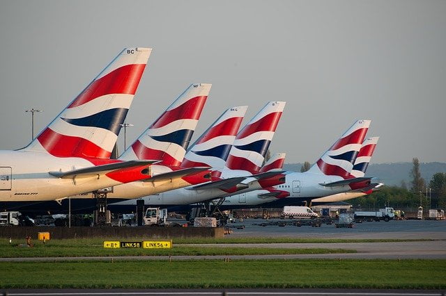 Aerei della British Airways a Heathrow