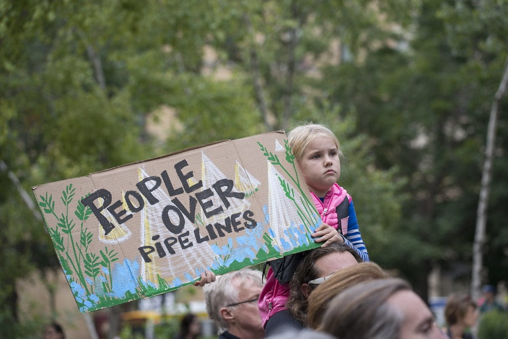 Dakota Access Pipeline young protester